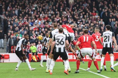 Nottingham Ormanı 'ndan Murillo Santiago, İngiltere' nin Nottingham şehrinde oynanan Premier League maçı Nottingham Forest - Newcastle United maçında 1-0 'lık galibiyetini kutluyor.