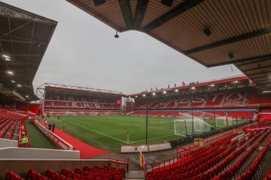 Premier Lig maçı sırasında Nottingham Forest, Newcastle United 'a karşı City Ground, Nottingham, İngiltere' de oynanan maçın genel görünümü 10 Kasım 2024