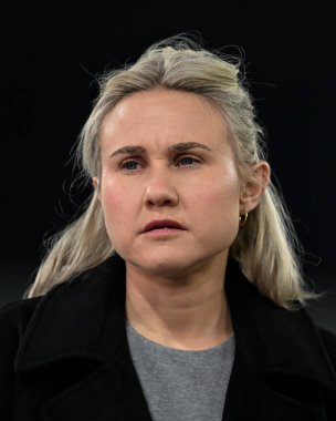 Former football Izzy Christiansen speaks with Sky Sports ahead of the Barclays Women's Super League match Manchester City Women vs Tottenham Hotspurs Women at Etihad Stadium, Manchester, United Kingdom, 8th November 2024 clipart