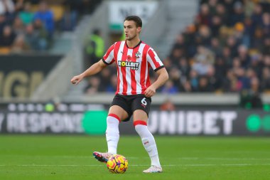 Southampton 'dan Taylor Harwood-Bellis, 9 Kasım 2024 tarihinde İngiltere' nin Molineux kentinde oynanan Premier League maçında Wolverhampton Wanderers - Southampton maçında
