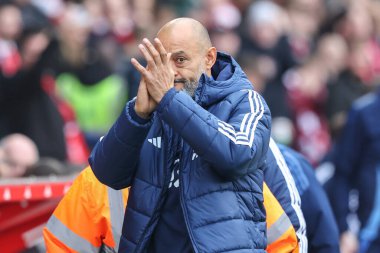 Nuno Esprito Santo Premier League maçında Nottingham Ormanı teknik direktörü Nottingham Forest Newcastle United 'a karşı City Ground, Nottingham, İngiltere, 10 Kasım 2024