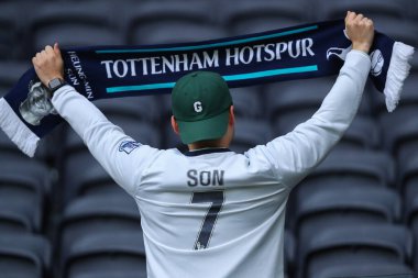 Tottenham Hotspur Stadyumu 'na, Premier League maçından önce Tottenham Hotspur, Ipswich Town' a karşı Tottenham Hotspur Stadyumu, Londra, 10 Kasım 2024