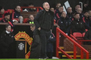 Premier Lig maçında Leicester City 'nin teknik direktörü Steve Cooper Manchester United ile Leicester City maçında 10 Kasım 2024' te Old Trafford, Manchester, İngiltere 'de karşı karşıya geldi.