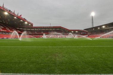 Premier Lig maçı sırasında Nottingham Forest, Newcastle United 'a karşı City Ground, Nottingham, İngiltere' de oynanan maçın genel görünümü 10 Kasım 2024