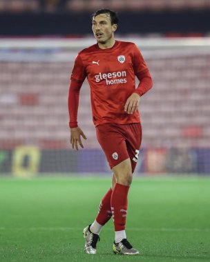 Barnsley 'den Josh Earl 8 Kasım 2024' te Oakwell, Barnsley, İngiltere 'de Barnsley-Rotherham United maçında