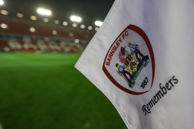 Barnsley Anma Günü Gök Bahis Ligi 1 maçında bayrak Oakwell, Barnsley, Barnsley United 'a karşı 8 Kasım 2024