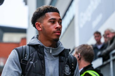 Blackpool 'dan Jordan Lawrence-Gabriel, 9 Kasım 2024' te Gaughan Group Stadyumu 'nda oynanan Sky Bet 1 karşılaşması öncesinde Gaughan Group Stadyumu' na geldi.