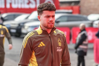 Nottingham Ormanı 'ndan Neco Williams Premier League maçı sırasında Nottingham Forest, Newcastle United' a karşı City Ground, Nottingham, İngiltere 'de 10 Kasım 2024' te geldi.