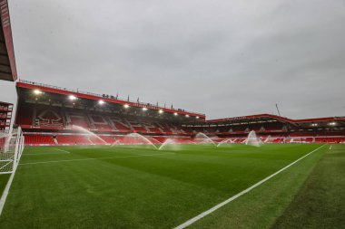 Premier Lig maçı sırasında Nottingham Forest, Newcastle United 'a karşı City Ground, Nottingham, İngiltere' de oynanan maçın genel görünümü 10 Kasım 2024