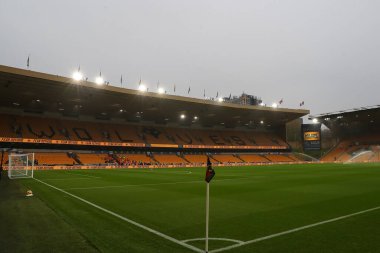 Molineux, 9 Kasım 2024 tarihinde İngiltere 'nin Molineux kentinde oynanan Premier League karşılaşması öncesinde Wolverhampton Wanderers ve Southampton maçının genel görünümü