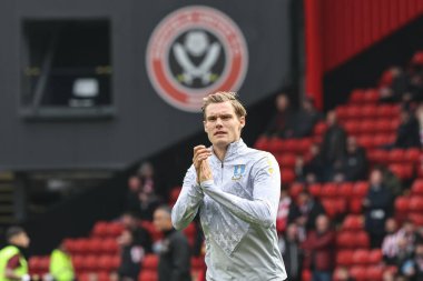 Svante Ingelsson of Sheffield Wednesday applauds the fans during the Sky Bet Championship match Sheffield United vs Sheffield Wednesday at Bramall Lane, Sheffield, United Kingdom, 10th November 2024 clipart