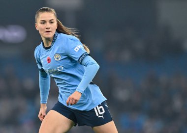 Manchester City 'den Jess Park Barclays Bayanlar Süper Ligi karşılaşması sırasında Manchester City Women vs Tottenham Hotspurs Kadınlar Etihad Stadyumu, Manchester, Birleşik Krallık, 8 Kasım 2024