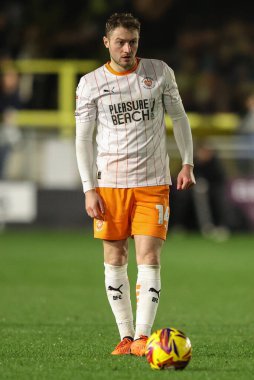 Blackpool 'dan Elliot Embleton Bristol Street Motors Kupası' nda Harrogate Town, Blackpool 'a karşı Wetherby Road, Harrogate, Birleşik Krallık, 12 Kasım 2024