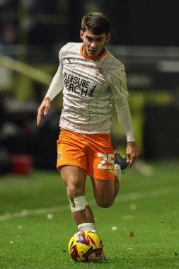 Blackpool 'dan Rob Apter Bristol Street Motors Kupası' nda Harrogate Town, Blackpool 'a karşı Wetherby Road, Harrogate, Birleşik Krallık, 12 Kasım 2024