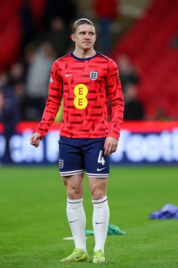 Conor Gallagher of England in the pregame warmup session during the UEFA Nations League, League B - Group 2 match England vs Republic of Ireland at Wembley Stadium, London, United Kingdom, 17th November 2024 clipart