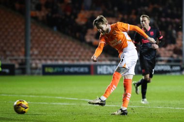 Blackpool takımından Hayden Coulson 'ın 16 Kasım 2024' te Bloomfield Road, Blackpool 'da oynanan Blackpool-Northampton maçında gol atma şansı var.