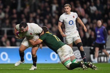 İngiltere 'den Jamie George, Güney Afrikalı Gerhard Steenekamp tarafından 16 Kasım 2024' te Allianz Stadyumu 'nda oynanan Güz Milletler Serisi maçında yenildi.