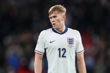Lewis Hall of England, UEFA Uluslar Ligi sırasında, B-Grubu 2. Maç İngiltere 'ye karşı İrlanda Wembley Stadyumu, Londra, Birleşik Krallık, 17 Kasım 2024