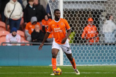 Blackpool 'dan Odeluga Offiah 16 Kasım 2024' te Bloomfield Road, Blackpool 'da oynanan Blackpool-Northampton maçında