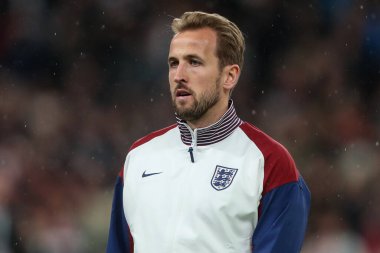 İngiltere 'den Harry Kane UEFA Uluslar Ligi, B Grubu 2. Maç sırasında İngiltere ile İrlanda Cumhuriyeti Wembley Stadyumu, Londra, Birleşik Krallık' ta 17 Kasım 2024 'te karşı karşıya geldi.