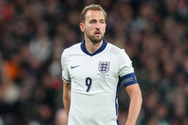 İngiltere 'den Harry Kane UEFA Uluslar Ligi, B-Grubu 2. Maç sırasında İngiltere ile İrlanda Cumhuriyeti Wembley Stadyumu, Londra, Birleşik Krallık, 17 Kasım 2024