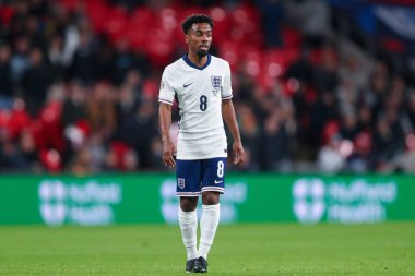 Angel Gomes of England during the UEFA Nations League, League B - Group 2 match England vs Republic of Ireland at Wembley Stadium, London, United Kingdom, 17th November 2024 clipart