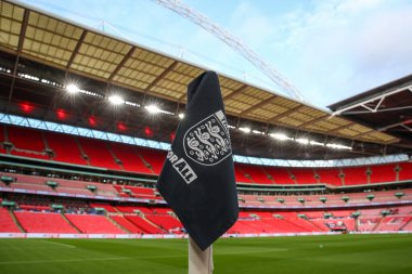 England corner flag during the UEFA Nations League, League B - Group 2 match England vs Republic of Ireland at Wembley Stadium, London, United Kingdom, 17th November 2024 clipart