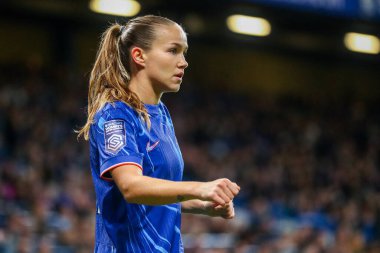 Chelsea 'li Guro Reiten Barclays Kadınlar Süper Ligi' nde Chelsea FC Kadınlar Manchester City Kadınları 'na karşı Stamford Köprüsü, Londra, İngiltere, 16 Kasım 2024