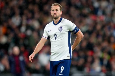İngiltere 'den Harry Kane UEFA Uluslar Ligi, B-Grubu 2. Maç sırasında İngiltere ile İrlanda Cumhuriyeti Wembley Stadyumu, Londra, Birleşik Krallık, 17 Kasım 2024