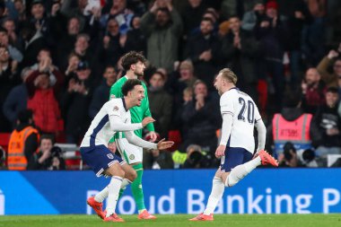 İngiltere 'den Jarrod Bowen, 17 Kasım 2024' te Wembley Stadyumu 'nda oynanan UEFA Uluslar Ligi, B-Grubu 2.