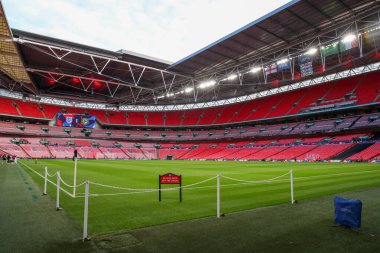 Wembley Stadyumu 'nun UEFA Uluslar Ligi, B-Grubu 2. Maçı sırasında Wembley Stadyumu, Londra, Birleşik Krallık, 17 Kasım 2024' te İngiltere 'ye karşı oynadığı maçın genel görüntüsü.