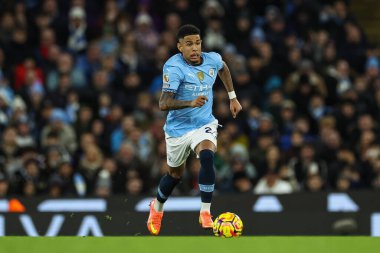 Manchester City 'den Savinho, 23 Kasım 2024' te Etihad Stadyumu 'nda Manchester City ile Tottenham Hotspur arasında oynanan Premier League maçında topla bir çıkış yaptı.