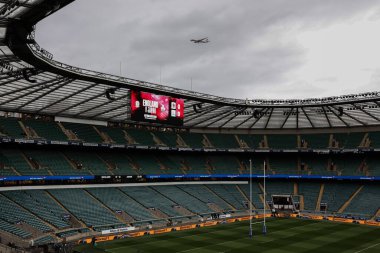 Birleşik Krallık 'ın Twickenham kentindeki Allianz Stadyumu' nda 24 Kasım 2024 'te oynanan Güz Ulusları Serisi maçında Allianz Stadyumu' nun genel bir görüntüsü İngiltere ile Japonya karşılaşacak.