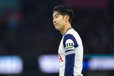 Son Heung-Min of Tottenham Hotspur during the Premier League match Manchester City vs Tottenham Hotspur at Etihad Stadium, Manchester, United Kingdom, 23rd November 2024 clipart