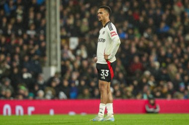 Fulham 'dan Antonee Robinson, 23 Kasım 2024' te Craven Cottage, Londra 'da oynanan Premier League maçında Fulham, Wolverhampton Wanderers' a karşı kaybettiği maçın ardından üzgün görünüyor.