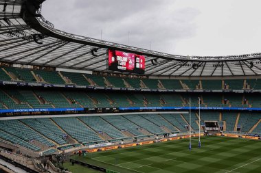 Birleşik Krallık 'ın Twickenham kentindeki Allianz Stadyumu' nda 24 Kasım 2024 'te oynanan Güz Ulusları Serisi maçında Allianz Stadyumu' nun genel bir görüntüsü İngiltere ile Japonya karşılaşacak.