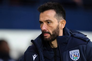 West Bromwich Albion takımının teknik direktörü West Bromwich Albion - Norwich City maçı sırasında The Hawthorns, West Bromwich, İngiltere, 23 Kasım 2024