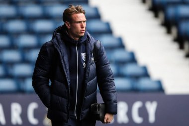 West Bromwich Albion takımından Torbjrn Heggem, West Bromwich Albion 'un Norwich City' e karşı oynadığı The Hawthorns, West Bromwich, Birleşik Krallık 'ta 23 Kasım 2024' teki Sky Bet Şampiyonası maçından önce geldi.