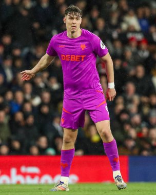 Wolverhampton Wanderers takımından Jorgen Strand Larsen, 23 Kasım 2024 'te Craven Cottage, Londra' da oynanan Premier League maçında Fulham, Wolverhampton Wanderers 'a karşı.