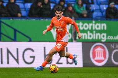 Rob Apter of Blackpool makes a break with the ball during the Sky Bet League 1 match Bolton Wanderers vs Blackpool at Toughsheet Community Stadium, Bolton, United Kingdom, 23rd November 2024 clipart