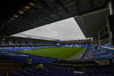 Goodison Park 'ın, İngiltere' nin Liverpool kenti Goodison Park 'ta oynanan Everton-Brentford Premier League maçı öncesinde genel bir görüntüsü, 23 Kasım 2024