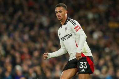 Fulham 'dan Antonee Robinson, 23 Kasım 2024' te Craven Cottage, Londra 'da oynanan Premier League maçında Fulham, Wolverhampton Wanderers' a karşı.