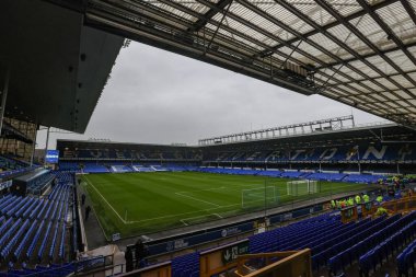 Goodison Park 'ın, İngiltere' nin Liverpool kenti Goodison Park 'ta oynanan Everton-Brentford Premier League maçı öncesinde genel bir görüntüsü, 23 Kasım 2024