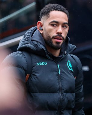 Wolverhampton Wanderers takımından Matheus Cunha, Premier League maçından önce Craven Cottage 'a geldi. Fulham, Wolverhampton Wanderers' a karşı.