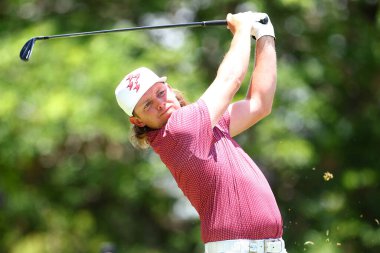 Cameron Smith of Australia tees off on the 2nd Hole during BMW Australian PGA Championship at Royal Queensland Golf Club, Brisbane, Australia, 24th November 2024 clipart