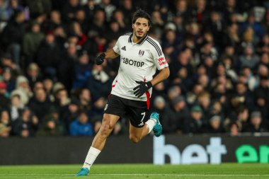 Fulham 'dan Raul Jimenez, 23 Kasım 2024' te Craven Cottage, Londra 'da oynanan Premier League maçında Fulham, Wolverhampton Wanderers' a karşı.
