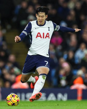 Tottenham Hotspur takımından Son Heung-Min, Manchester City ile Tottenham Hotspur maçında 23 Kasım 2024 'te Etihad Stadyumu' nda karşılaşacak.