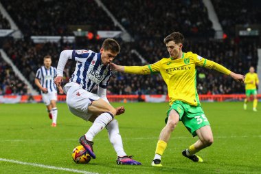 West Bromwich Albion 'dan Tom Fellows, West Bromwich Albion' a karşı Norwich City, The Hawthorns, West Bromwich, Birleşik Krallık 'ta 23 Kasım 2024' te oynanan Gökyüzü İddia Şampiyonası maçında rol aldı.