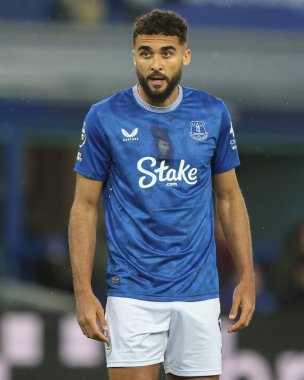 Everton 'dan Dominic Calvert-Lewin Premier Lig maçı sırasında Everton, Goodison Park, Liverpool' da Everton 'a karşı, 23 Kasım 2024