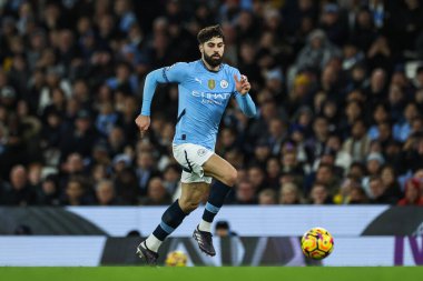 Manchester City - Tottenham Hotspur Premier League maçı sırasında Manchester City maçında Josko Gvardiol, Etihad Stadyumu, Manchester, Birleşik Krallık, 23 Kasım 2024